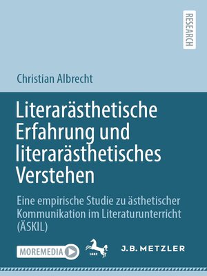 cover image of Literarästhetische Erfahrung und literarästhetisches Verstehen